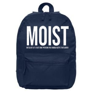 MOIST Because At Least One Person You Know Hates This Word 16 in Basic Backpack