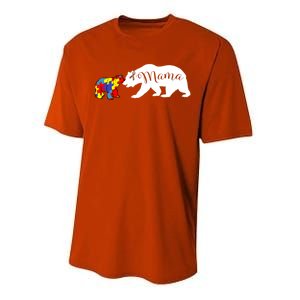 Mama Bear Autism Awareness Sweater Proud Mom Grandma Gift Performance Sprint T-Shirt