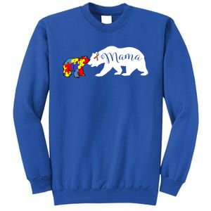 Mama Bear Autism Awareness Sweater Proud Mom Grandma Gift Tall Sweatshirt