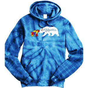 Mama Bear Autism Awareness Sweater Proud Mom Grandma Gift Tie Dye Hoodie