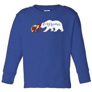 Mama Bear Autism Awareness Sweater Proud Mom Grandma Gift Toddler Long Sleeve Shirt