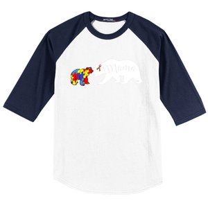 Mama Bear Autism Awareness Sweater Proud Mom Grandma Gift Baseball Sleeve Shirt