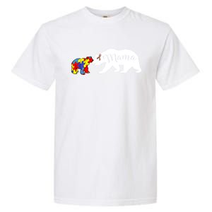 Mama Bear Autism Awareness Sweater Proud Mom Grandma Gift Garment-Dyed Heavyweight T-Shirt