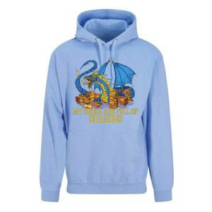 My Books Are Full Of Dragons Gift Idea Trending For Dragon Lover Unisex Surf Hoodie