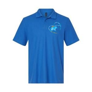 Mama Bear Autism Awareness Mom Mother Funny Gift 'S Meaningful Gift Softstyle Adult Sport Polo