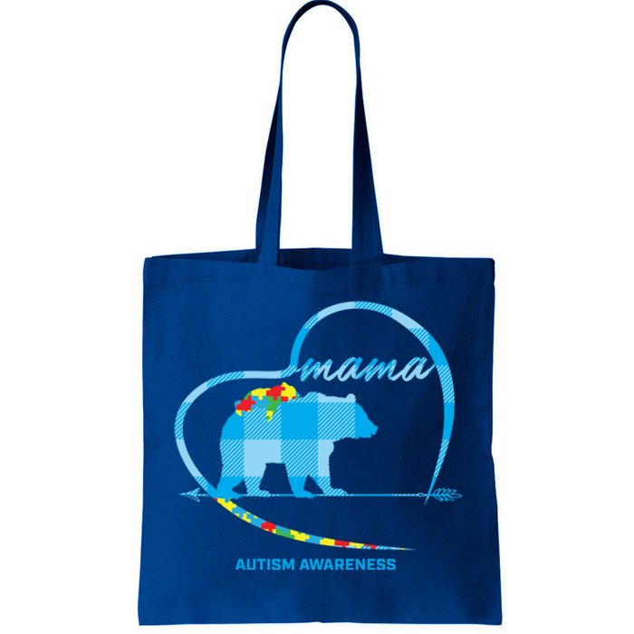 Mama Bear Autism Awareness Mom Mother Funny Gift 'S Meaningful Gift Tote Bag