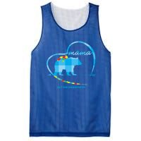 Mama Bear Autism Awareness Mom Mother Funny Gift 'S Meaningful Gift Mesh Reversible Basketball Jersey Tank