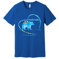 Mama Bear Autism Awareness Mom Mother Funny Gift 'S Meaningful Gift Premium T-Shirt