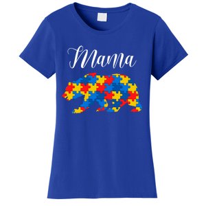 Mama Bear Autism Awareness Autism Mom Autism Awareness Gift Women's T-Shirt