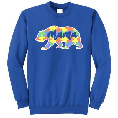 Mama Bear Autism Gift For Autism Awareness Mom Gift Sweatshirt