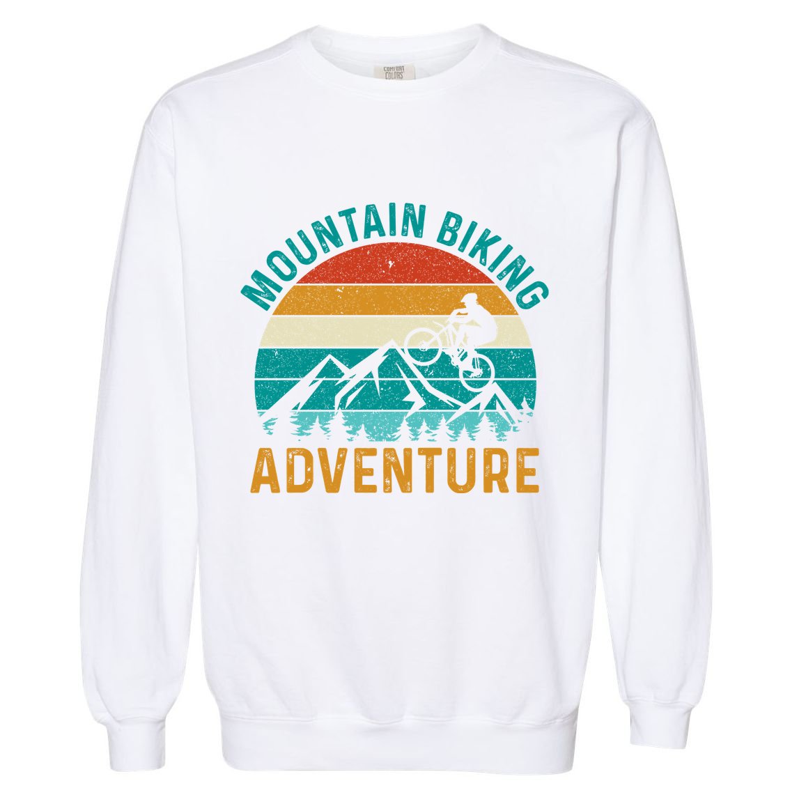 Mountain Biking Adventure Garment-Dyed Sweatshirt