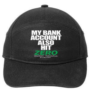 My Bank Account Also Hit Zero 7-Panel Snapback Hat