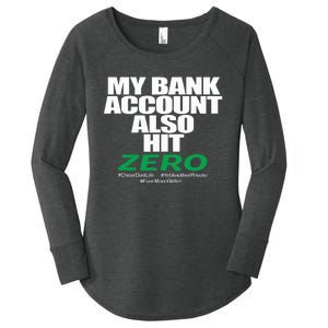 My Bank Account Also Hit Zero Women's Perfect Tri Tunic Long Sleeve Shirt