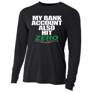 My Bank Account Also Hit Zero Cooling Performance Long Sleeve Crew