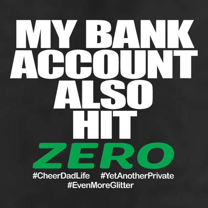 My Bank Account Also Hit Zero Golf Towel