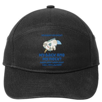 My Back And My Neck Whiplash Call My Lawyer Unicorse Needs A Lawyer 7-Panel Snapback Hat