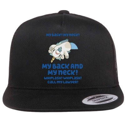 My Back And My Neck Whiplash Call My Lawyer Unicorse Needs A Lawyer Flatbill Hat
