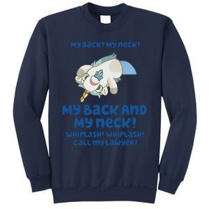 My Back And My Neck Whiplash Call My Lawyer Unicorse Needs A Lawyer Sweatshirt