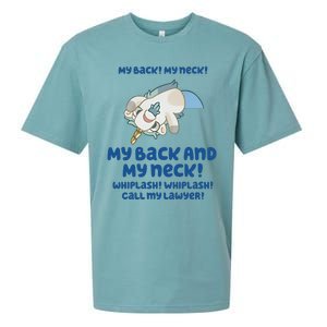 My Back And My Neck Whiplash Call My Lawyer Unicorse Needs A Lawyer Sueded Cloud Jersey T-Shirt