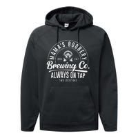 MamaS Boobery Brewing Co New Mom Breastfeeding Funny Performance Fleece Hoodie