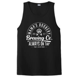 MamaS Boobery Brewing Co New Mom Breastfeeding Funny PosiCharge Competitor Tank