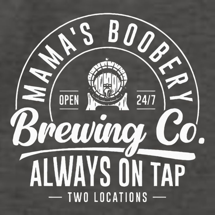 MamaS Boobery Brewing Co New Mom Breastfeeding Funny Vector Backpack