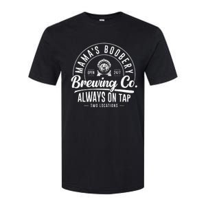 MamaS Boobery Brewing Co New Mom Breastfeeding Funny Softstyle CVC T-Shirt