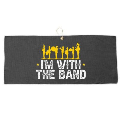 Marching Band Band Life Im With The B.A.N.D Large Microfiber Waffle Golf Towel