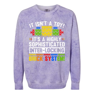 Master Builder Bricks Blocks Play Toy Colorblast Crewneck Sweatshirt