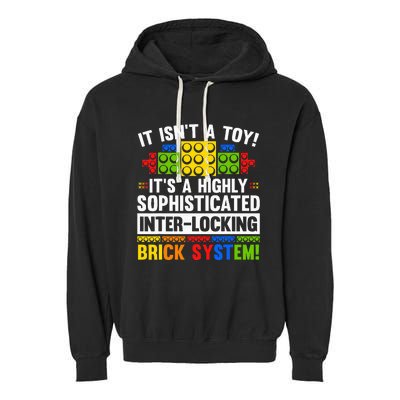 Master Builder Bricks Blocks Play Toy Garment-Dyed Fleece Hoodie