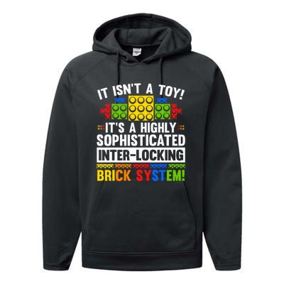 Master Builder Bricks Blocks Play Toy Performance Fleece Hoodie