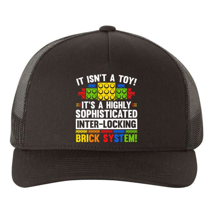 Master Builder Bricks Blocks Play Toy Yupoong Adult 5-Panel Trucker Hat
