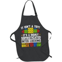 Master Builder Bricks Blocks Play Toy Full-Length Apron With Pockets