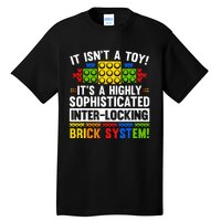 Master Builder Bricks Blocks Play Toy Tall T-Shirt