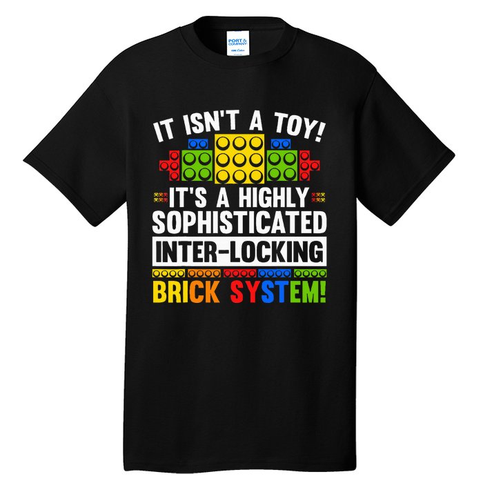 Master Builder Bricks Blocks Play Toy Tall T-Shirt