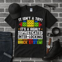 Master Builder Bricks Blocks Play Toy Tall T-Shirt
