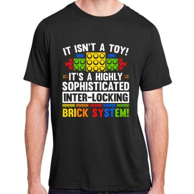 Master Builder Bricks Blocks Play Toy Adult ChromaSoft Performance T-Shirt