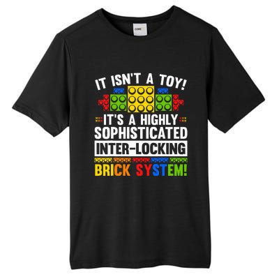 Master Builder Bricks Blocks Play Toy Tall Fusion ChromaSoft Performance T-Shirt