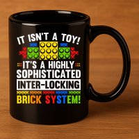 Master Builder Bricks Blocks Play Toy 11oz C Handle Ceramic Mug