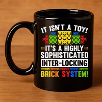 Master Builder Bricks Blocks Play Toy 11oz C Handle Ceramic Mug