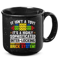 Master Builder Bricks Blocks Play Toy 15oz Campfire Ceramic Mug