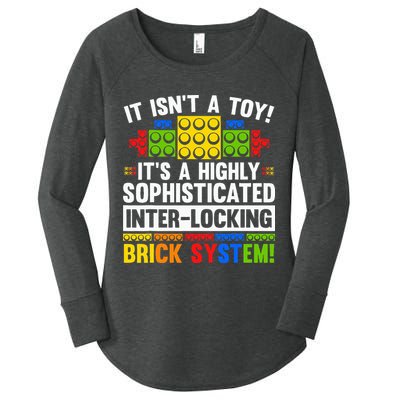 Master Builder Bricks Blocks Play Toy Women's Perfect Tri Tunic Long Sleeve Shirt