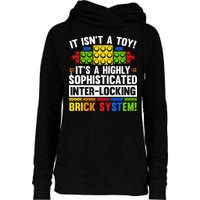 Master Builder Bricks Blocks Play Toy Womens Funnel Neck Pullover Hood