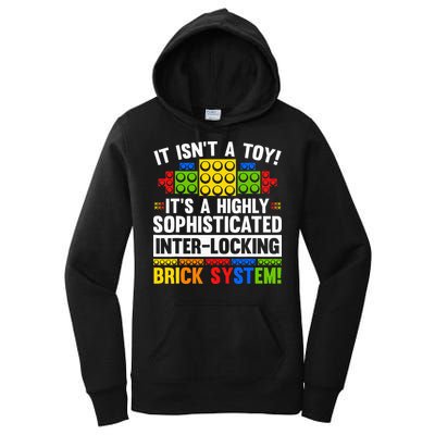 Master Builder Bricks Blocks Play Toy Women's Pullover Hoodie