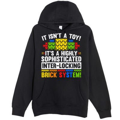 Master Builder Bricks Blocks Play Toy Premium Pullover Hoodie
