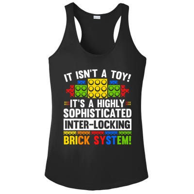 Master Builder Bricks Blocks Play Toy Ladies PosiCharge Competitor Racerback Tank