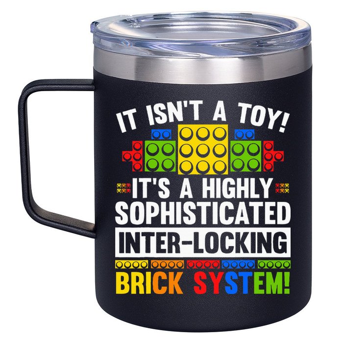 Master Builder Bricks Blocks Play Toy 12oz Stainless Steel Coffee Mug