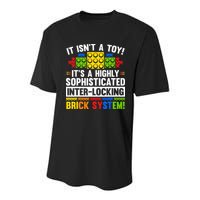 Master Builder Bricks Blocks Play Toy Youth Performance Sprint T-Shirt