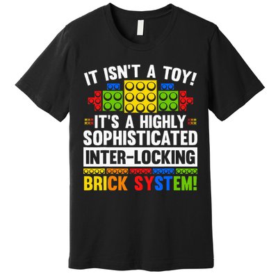 Master Builder Bricks Blocks Play Toy Premium T-Shirt