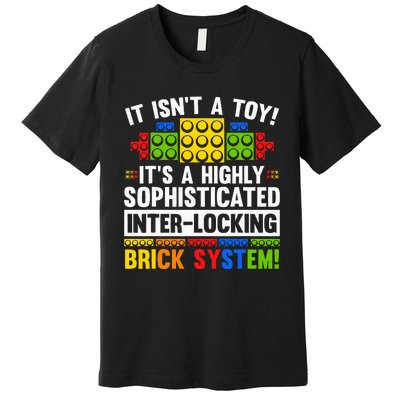 Master Builder Bricks Blocks Play Toy Premium T-Shirt